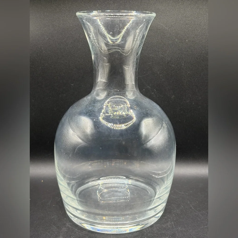 Tiffany & Co. Clear Glass Carafe Vase Decanter Bottle Vessel Pourer Home Decor